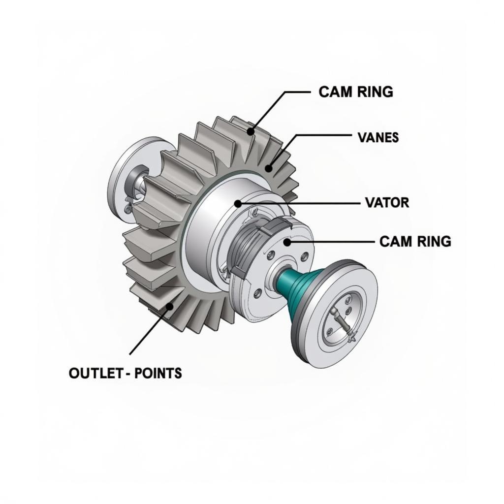 Cấu tạo bơm cánh gạt kép