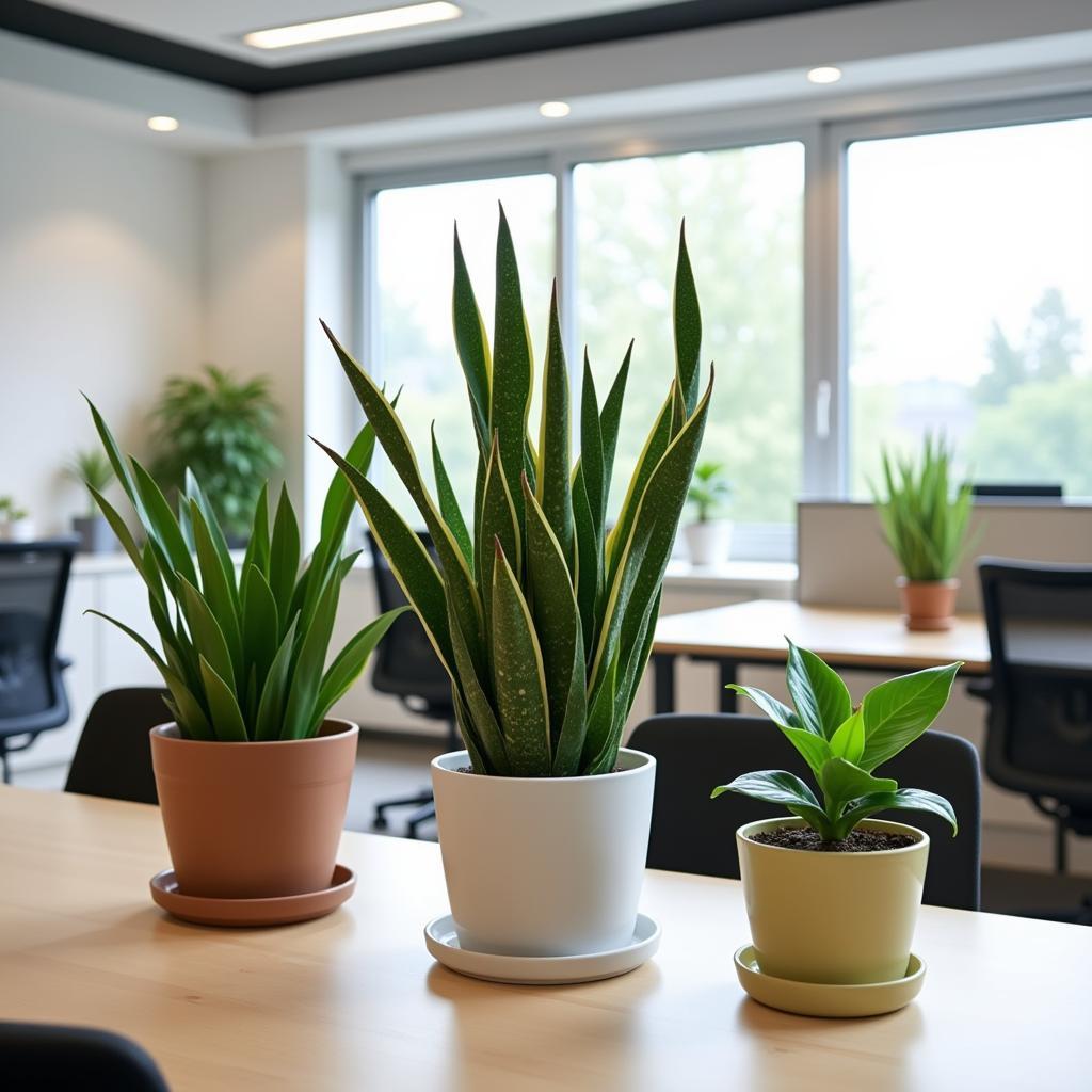 Decorative office plants