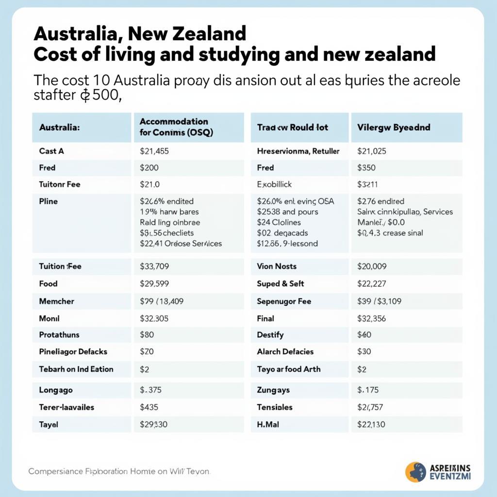 So sánh chi phí sinh hoạt và học tập tại Úc và New Zealand