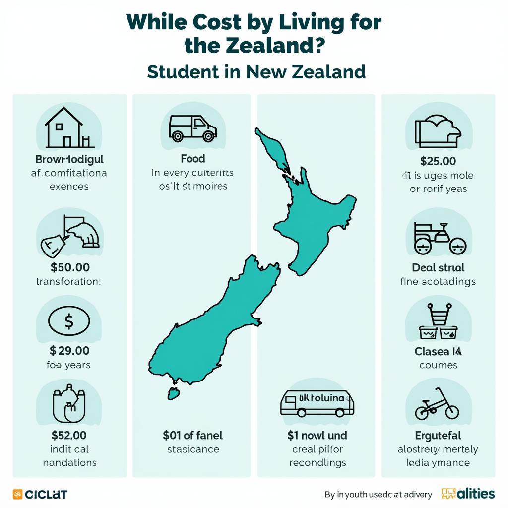 Chi tiết chi phí sinh hoạt tại New Zealand