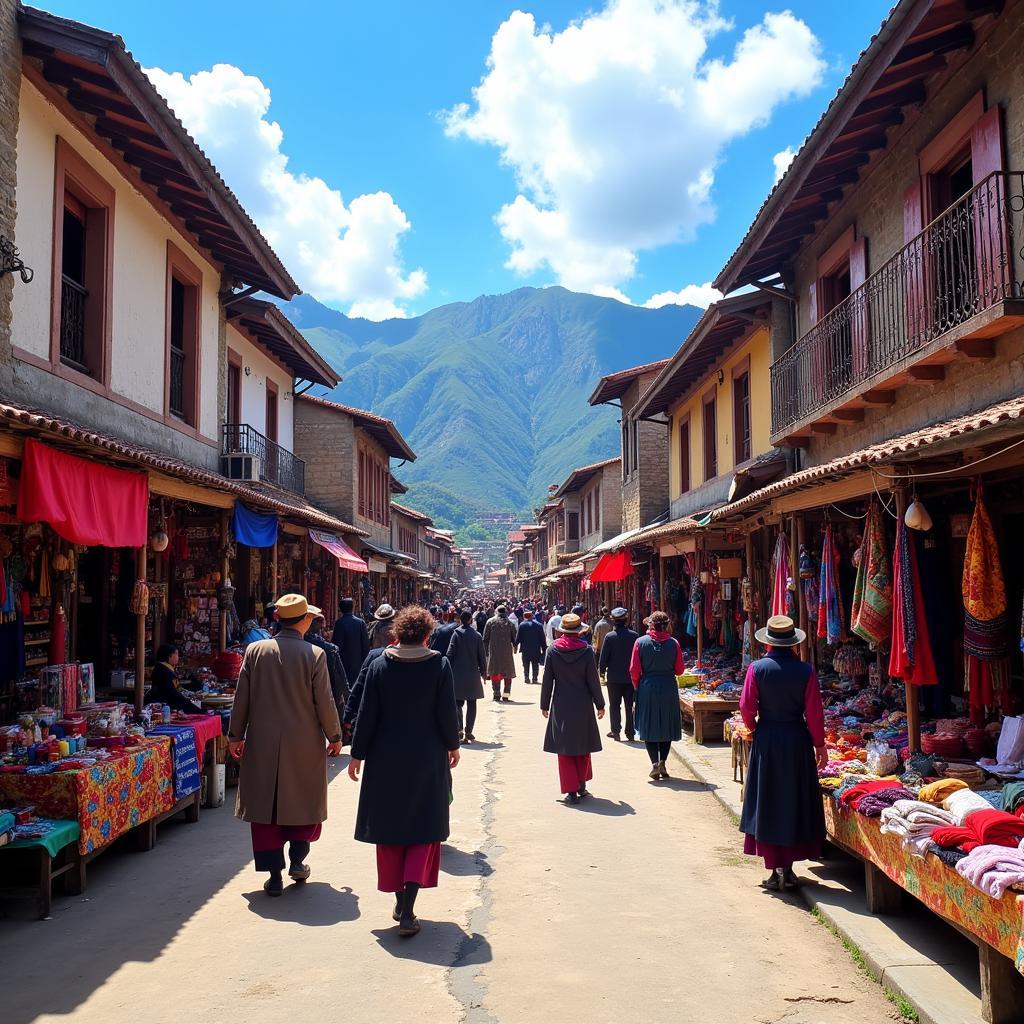 Sapa Market in Spring