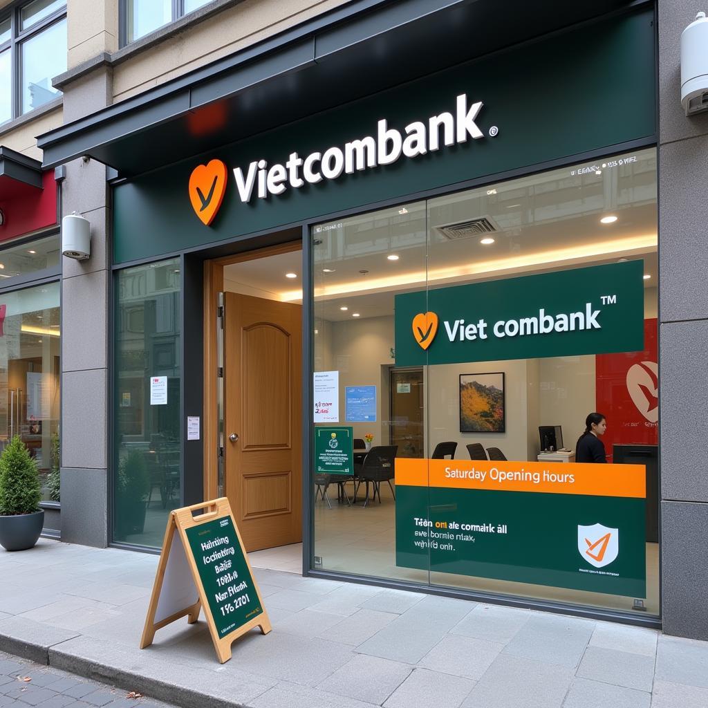 Vietcombank branches open on Saturday