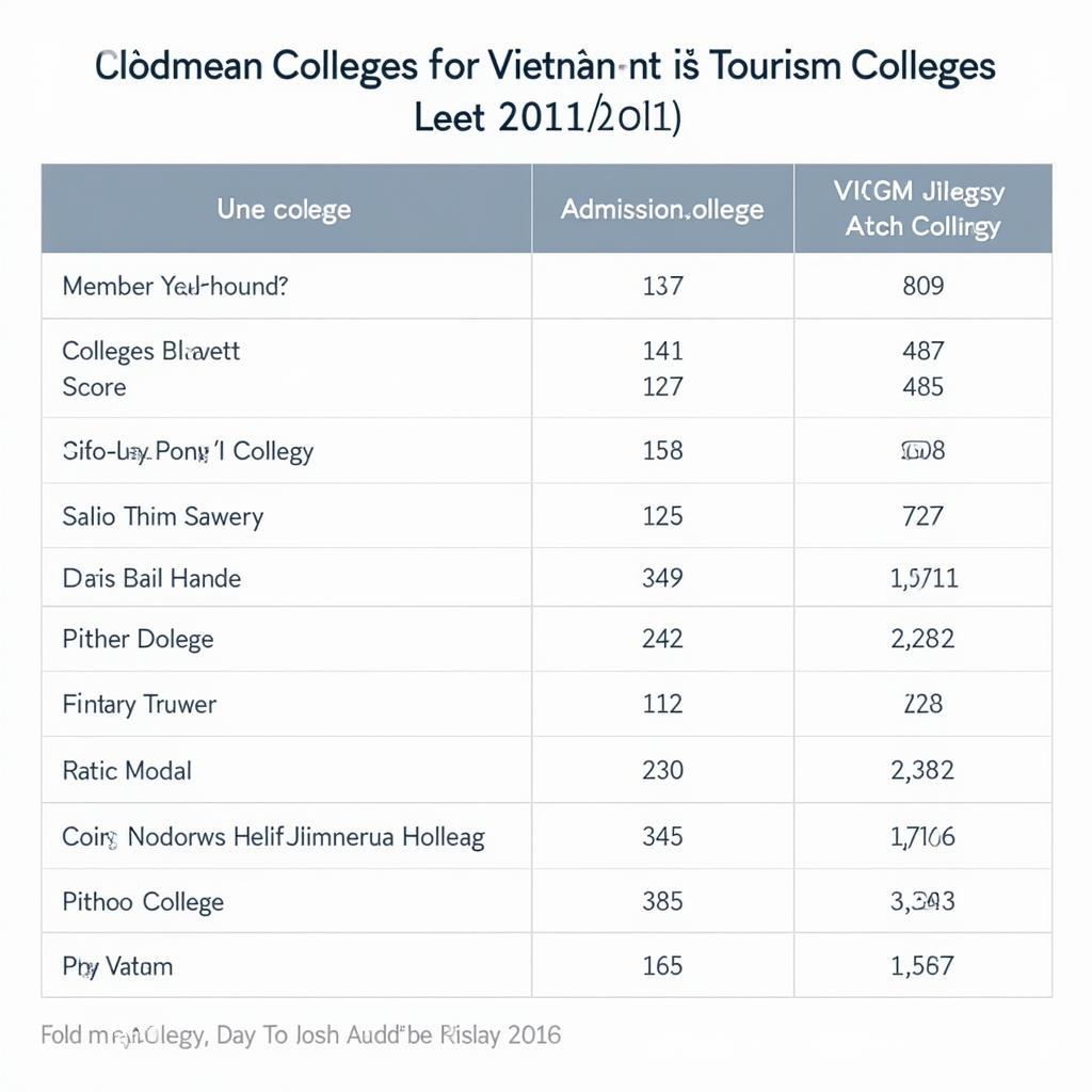 Điểm chuẩn cao đẳng du lịch năm 2018