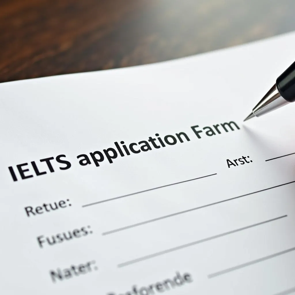 Điền thông tin đăng ký thi IELTS