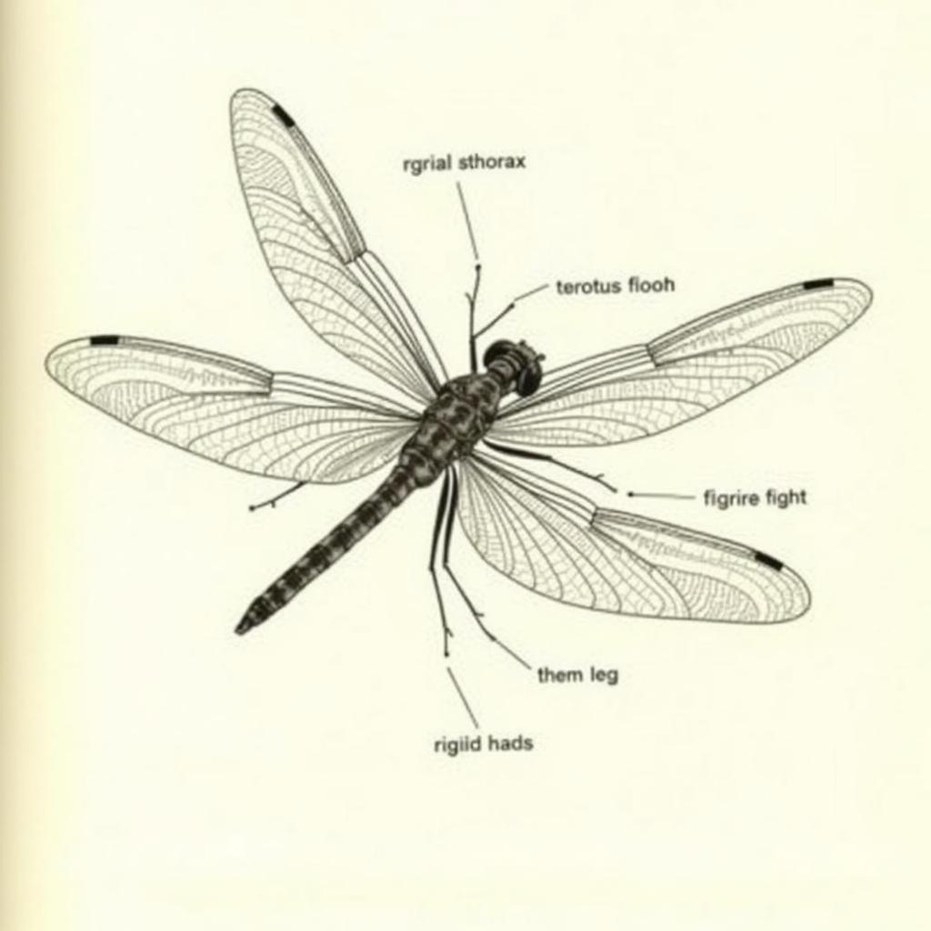 Dragonfly Anatomy Diagram