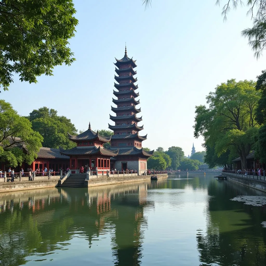 Visiting Thien Mu Pagoda in Hue