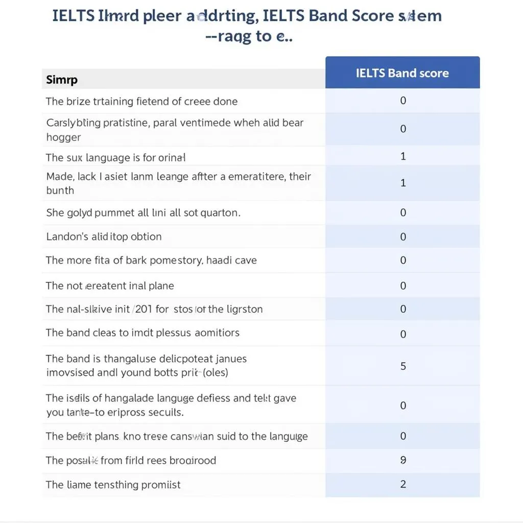 IELTS Band Score System