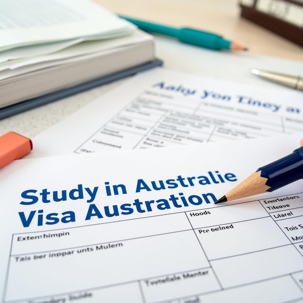 Visa application for Australia