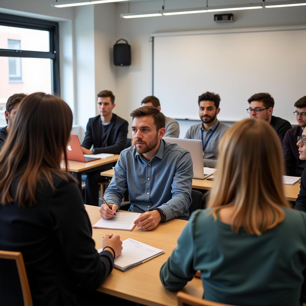 Students Attending an IELTS Course