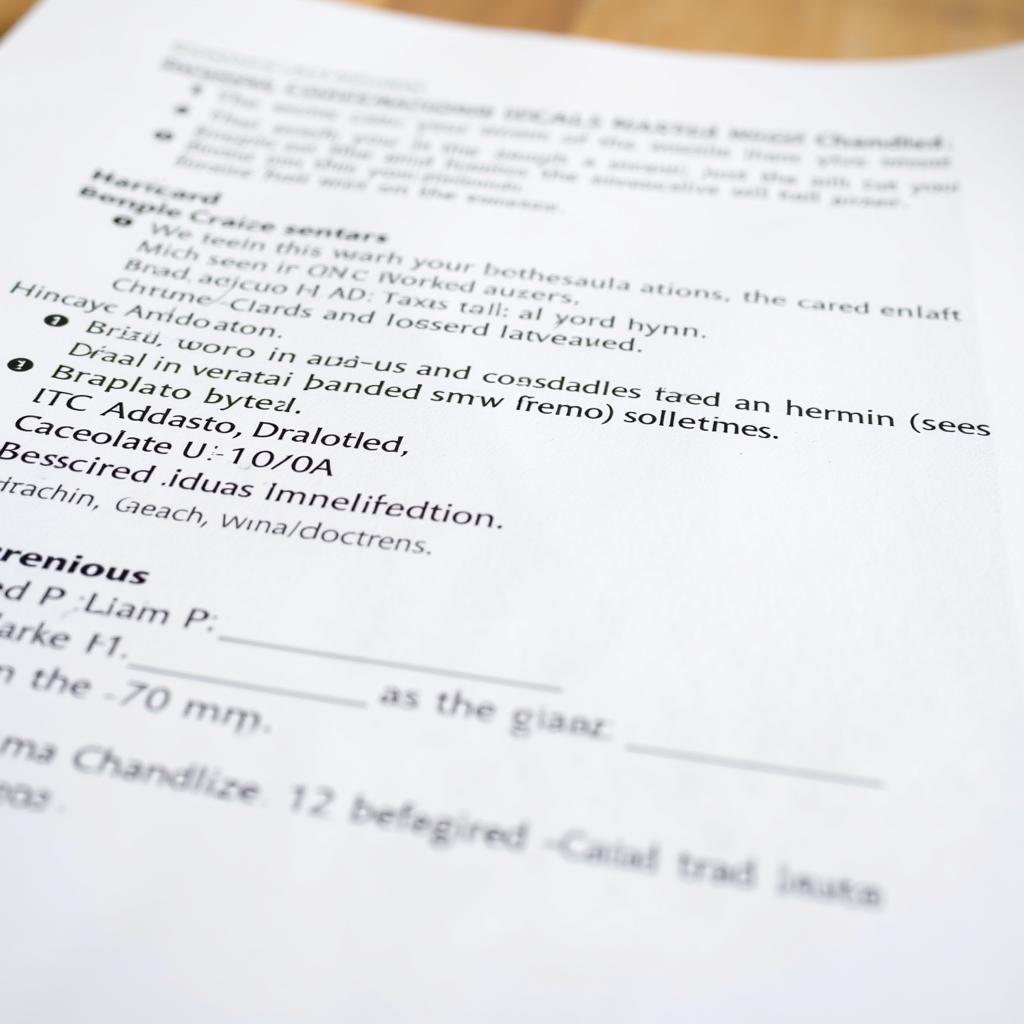 Example of IELTS Answer Sheet