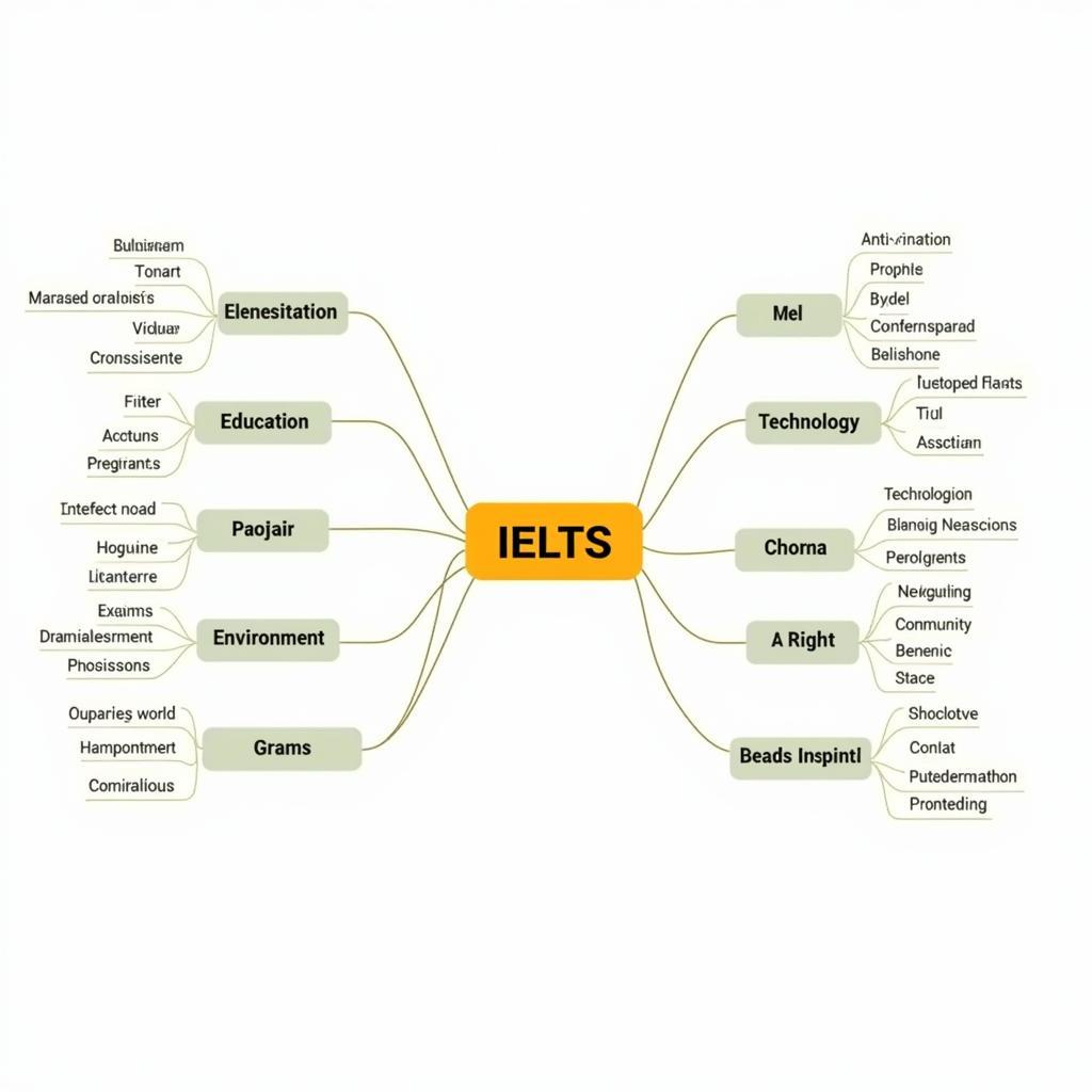 Vocabulary related to common IELTS topics