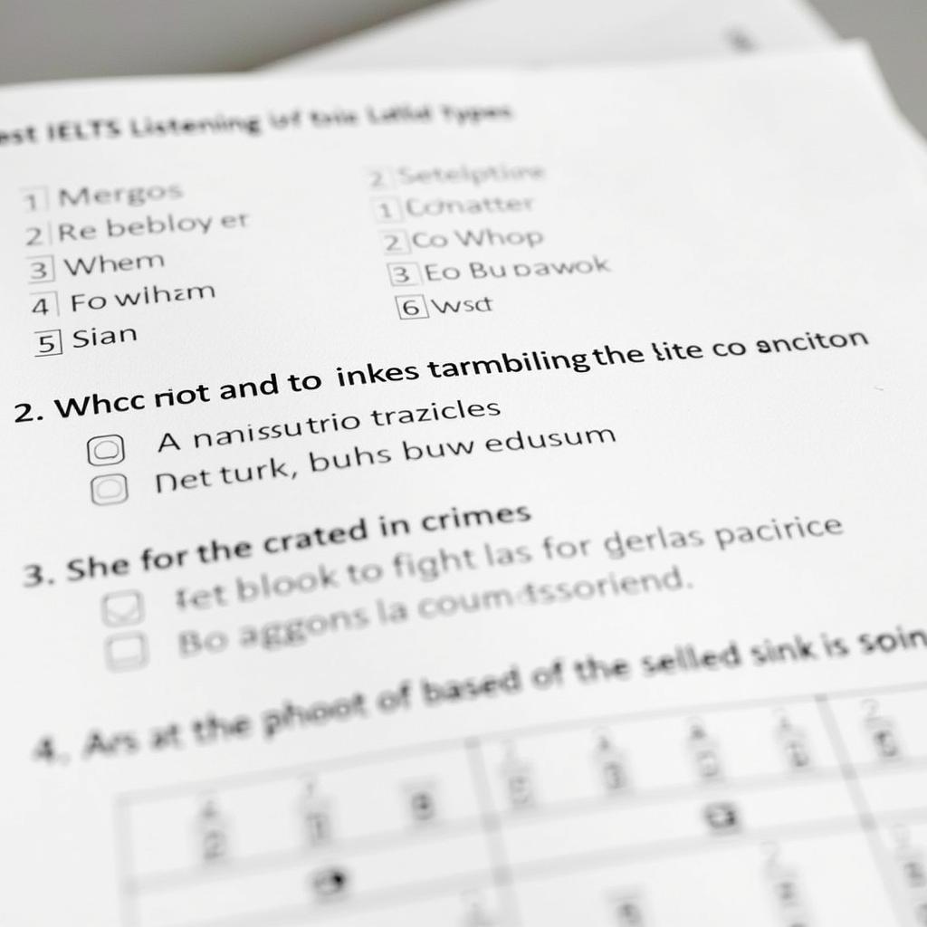 IELTS Listening Test Format