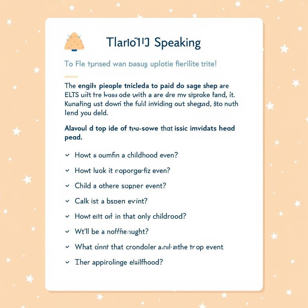 Sample IELTS Speaking cue card