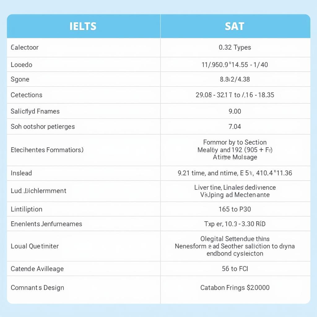 IELTS vs SAT Format Comparison