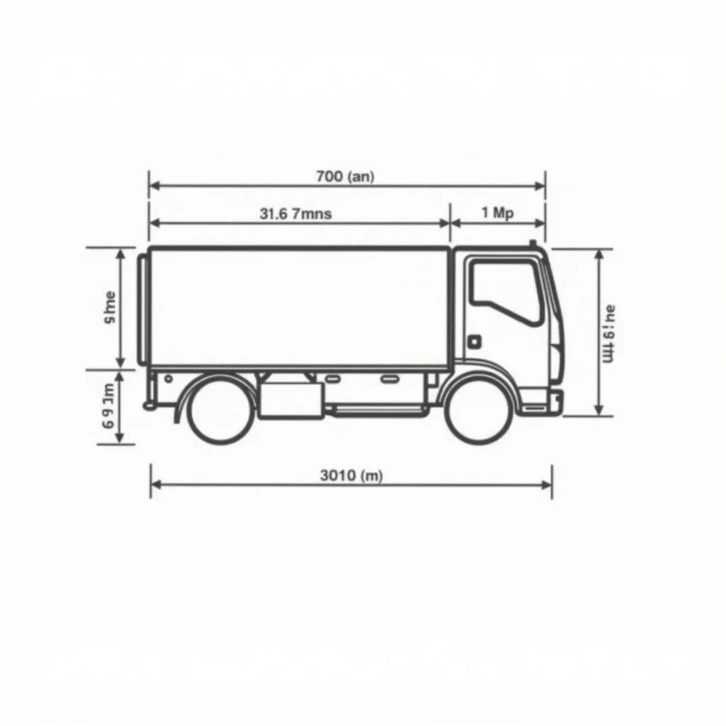 Kích thước thùng xe tải 700kg tiêu chuẩn