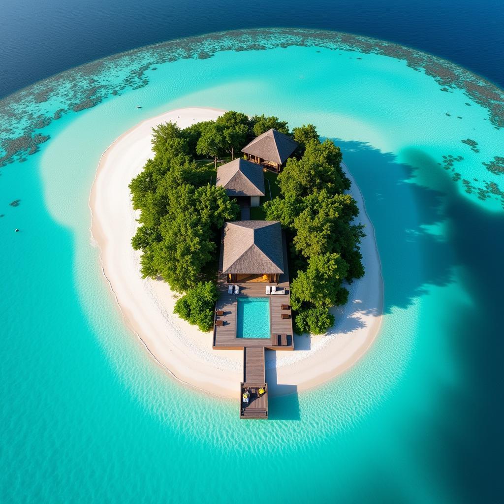 Maldives turquoise water