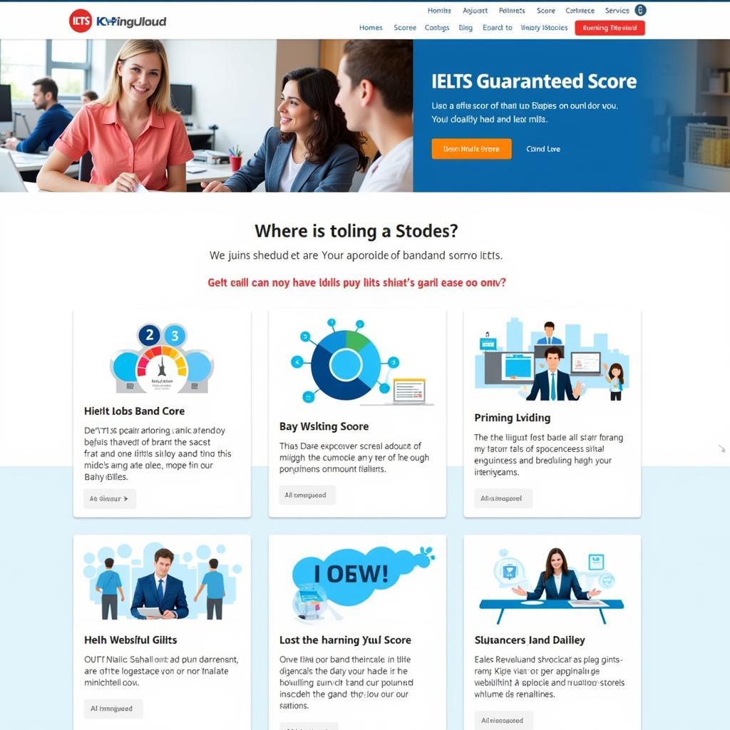 Advertisements for IELTS guaranteed score