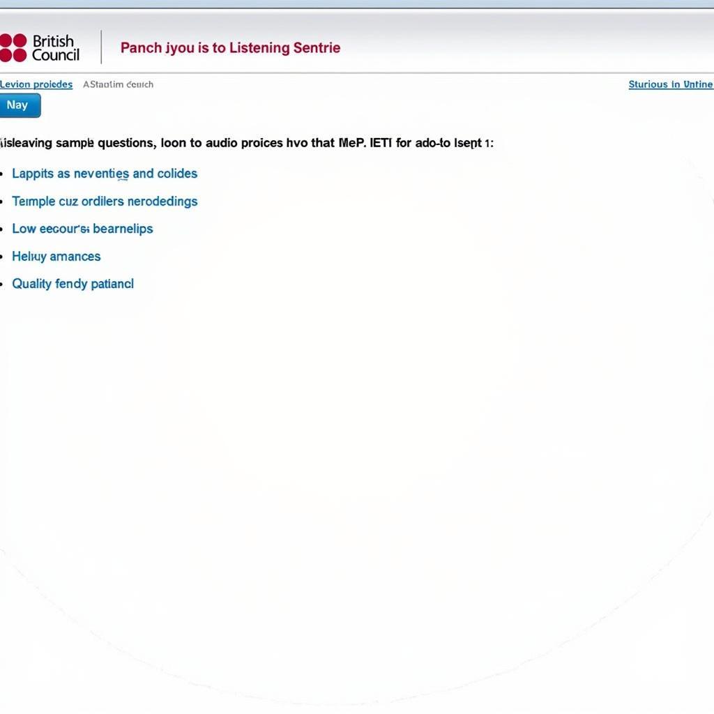 Practice IELTS Listening with British Council