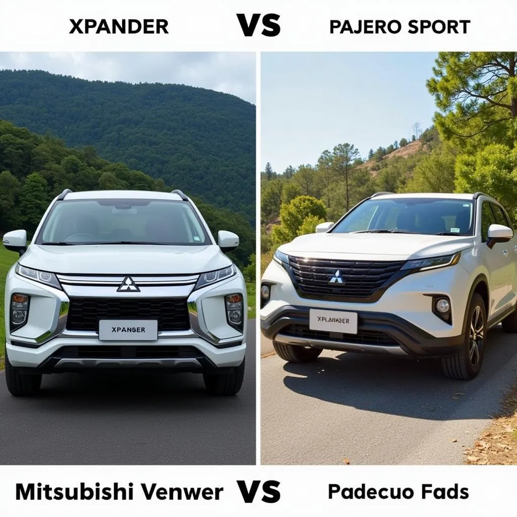 So sánh Mitsubishi Xpander và Pajero Sport