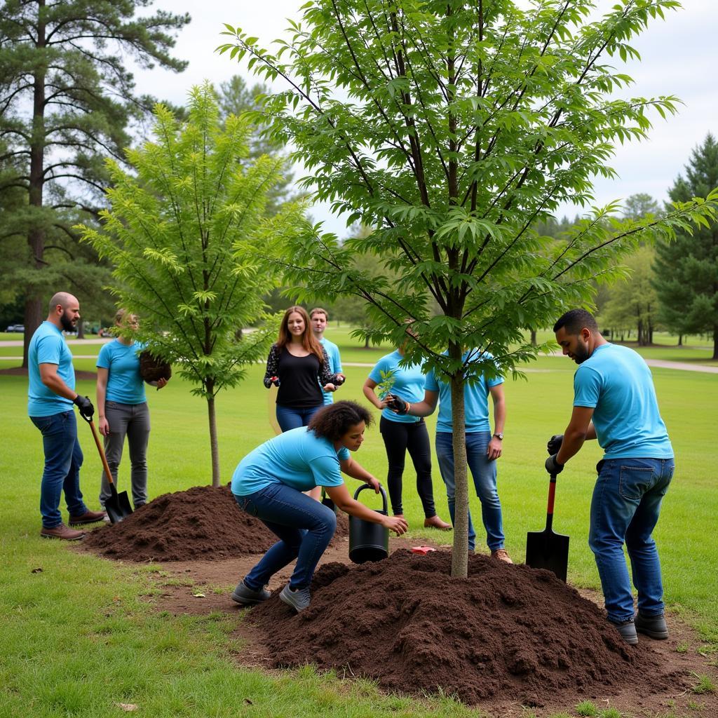 People Planting Trees