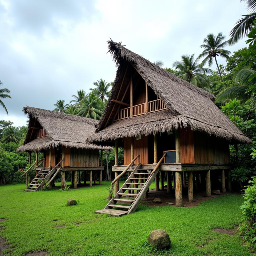 Nhà sàn truyền thống ở Micronesia