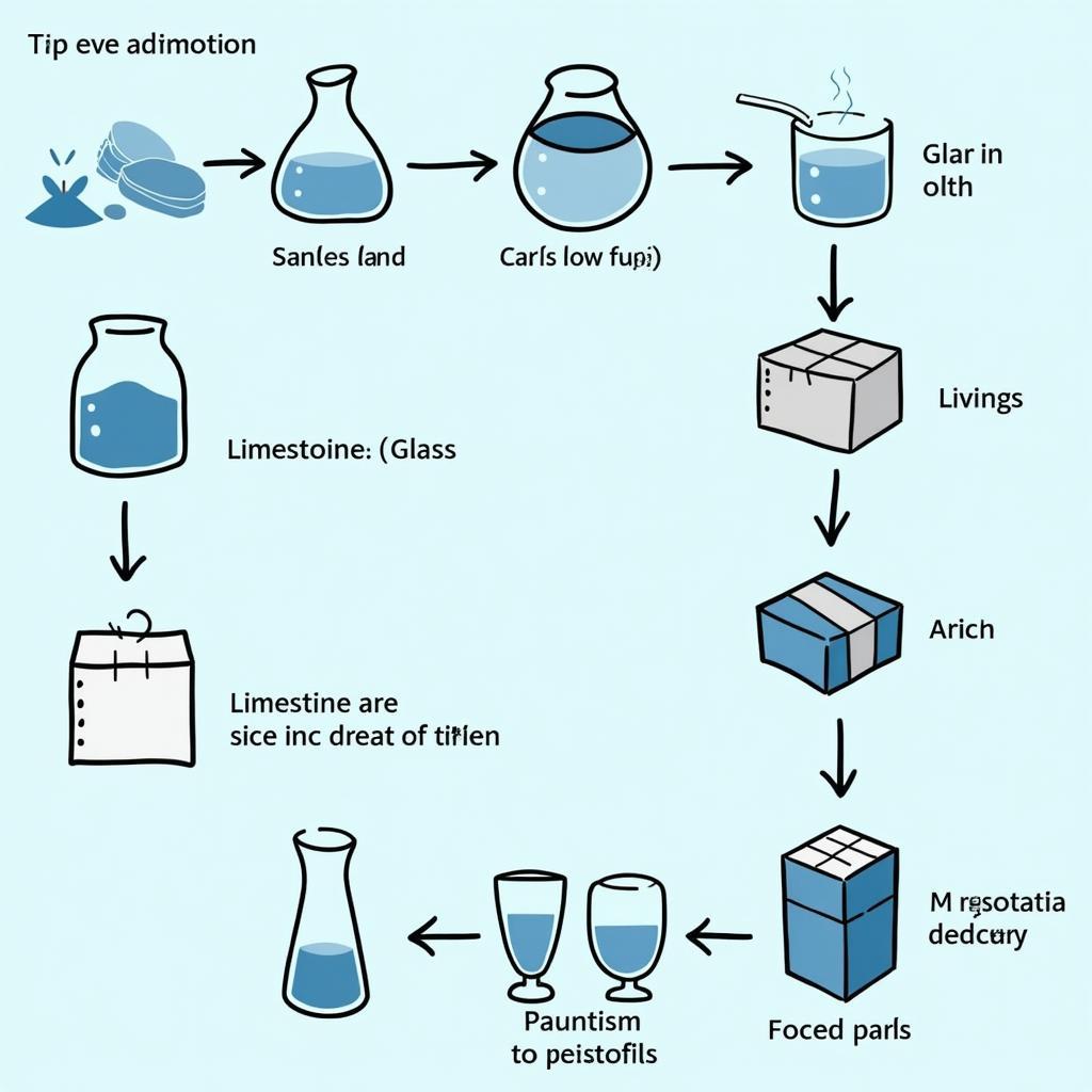 Glass Manufacturing Process Illustration