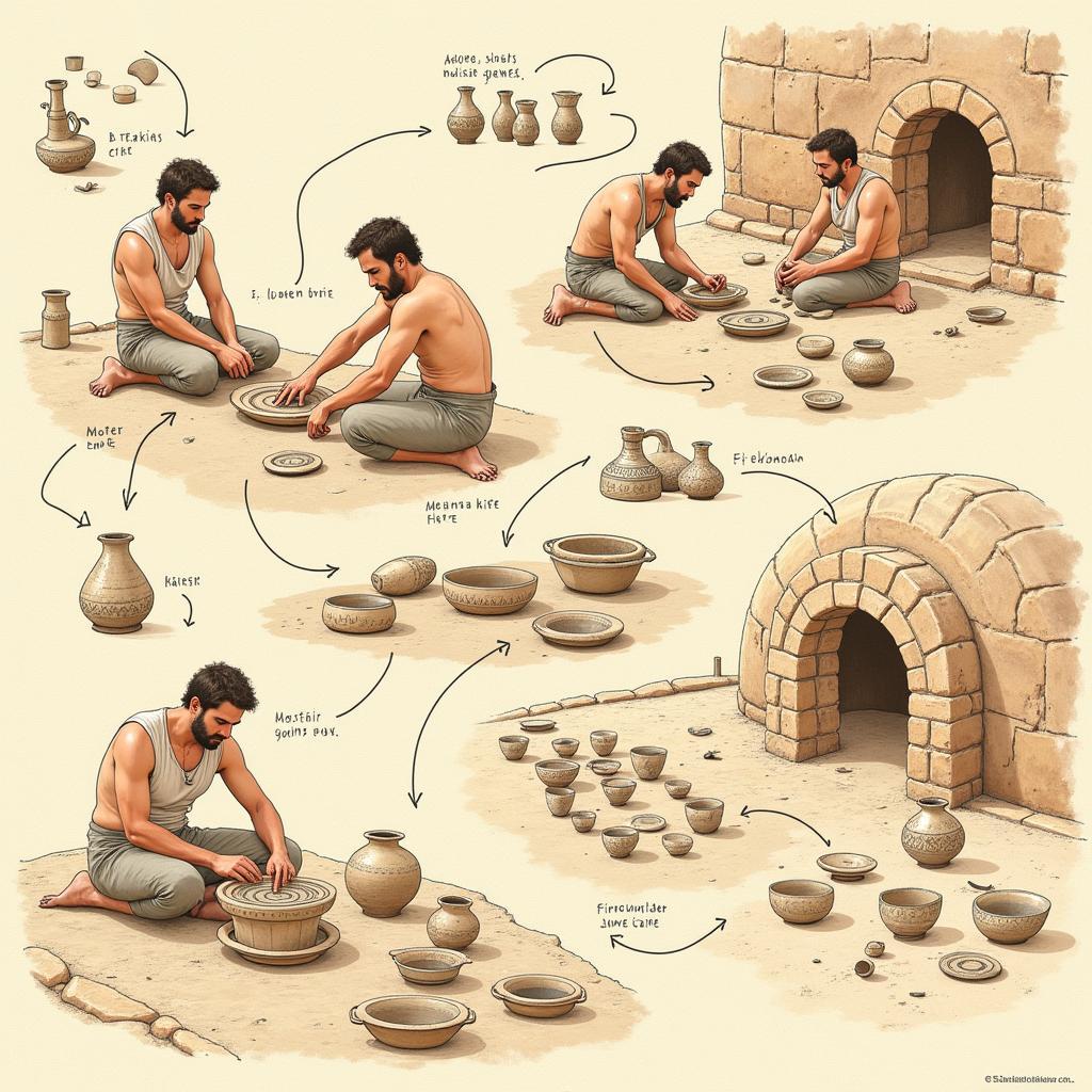 Ancient Akrotiri Pottery Production