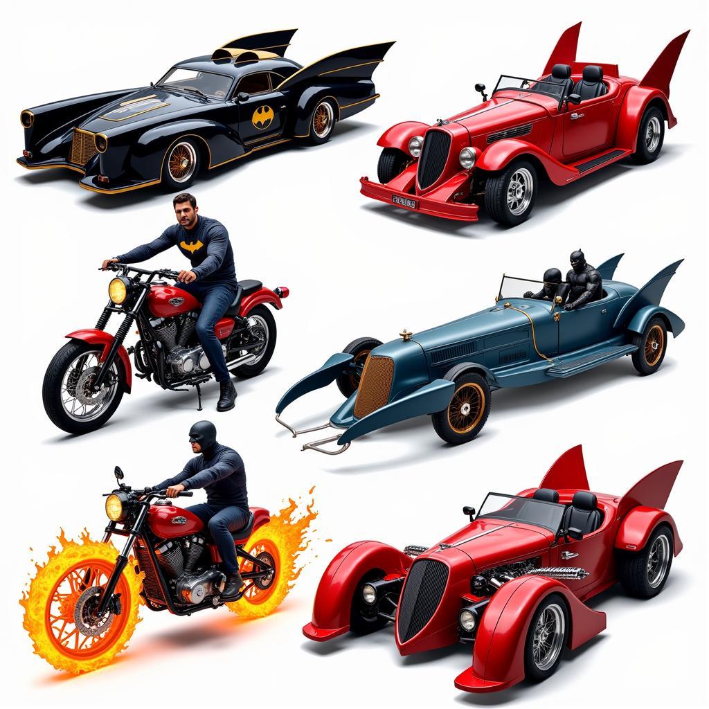 Superheroes and their cars