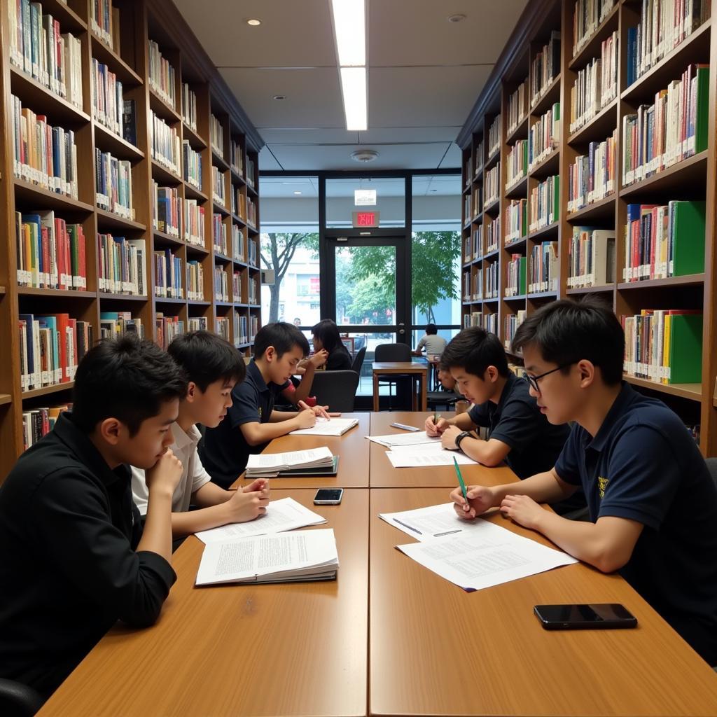 Students studying in Singapore