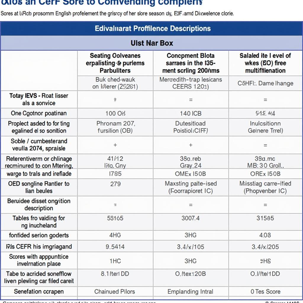 IELTS Score Conversion Chart