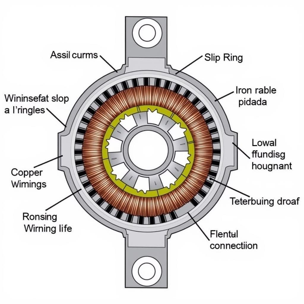 Cấu tạo Rotor máy phát điện ô tô