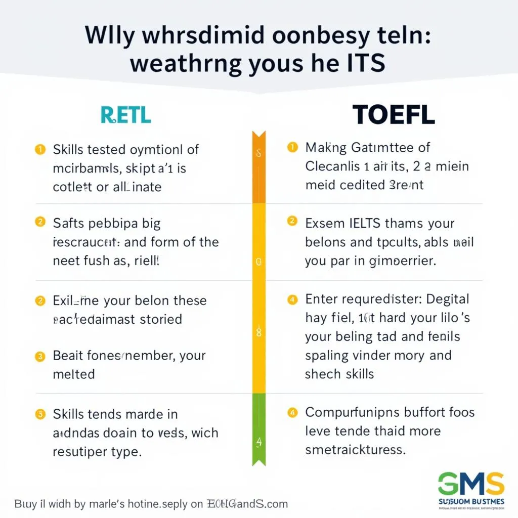 So sánh cấu trúc bài thi IELTS và TOEFL