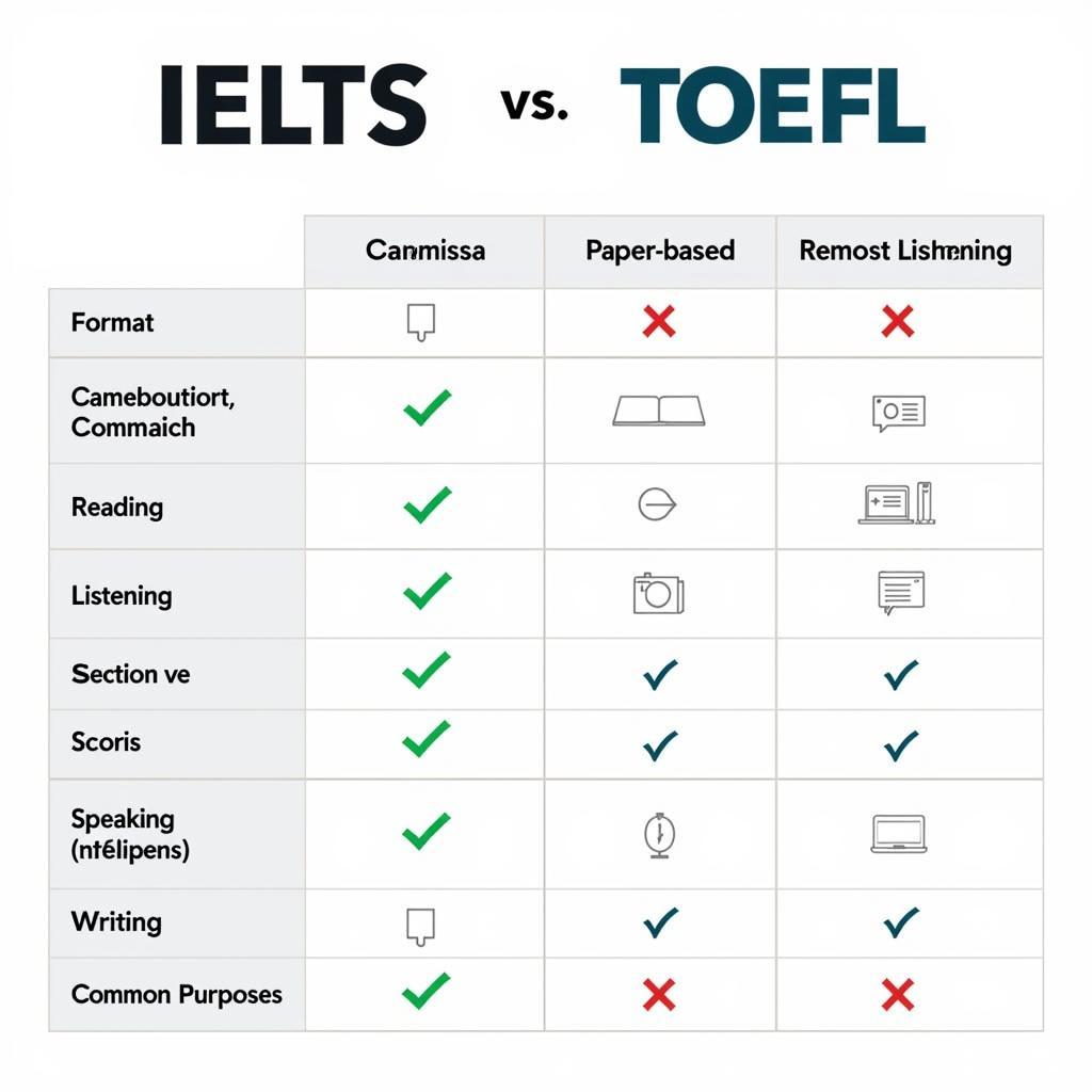 So Sánh IELTS và TOEFL