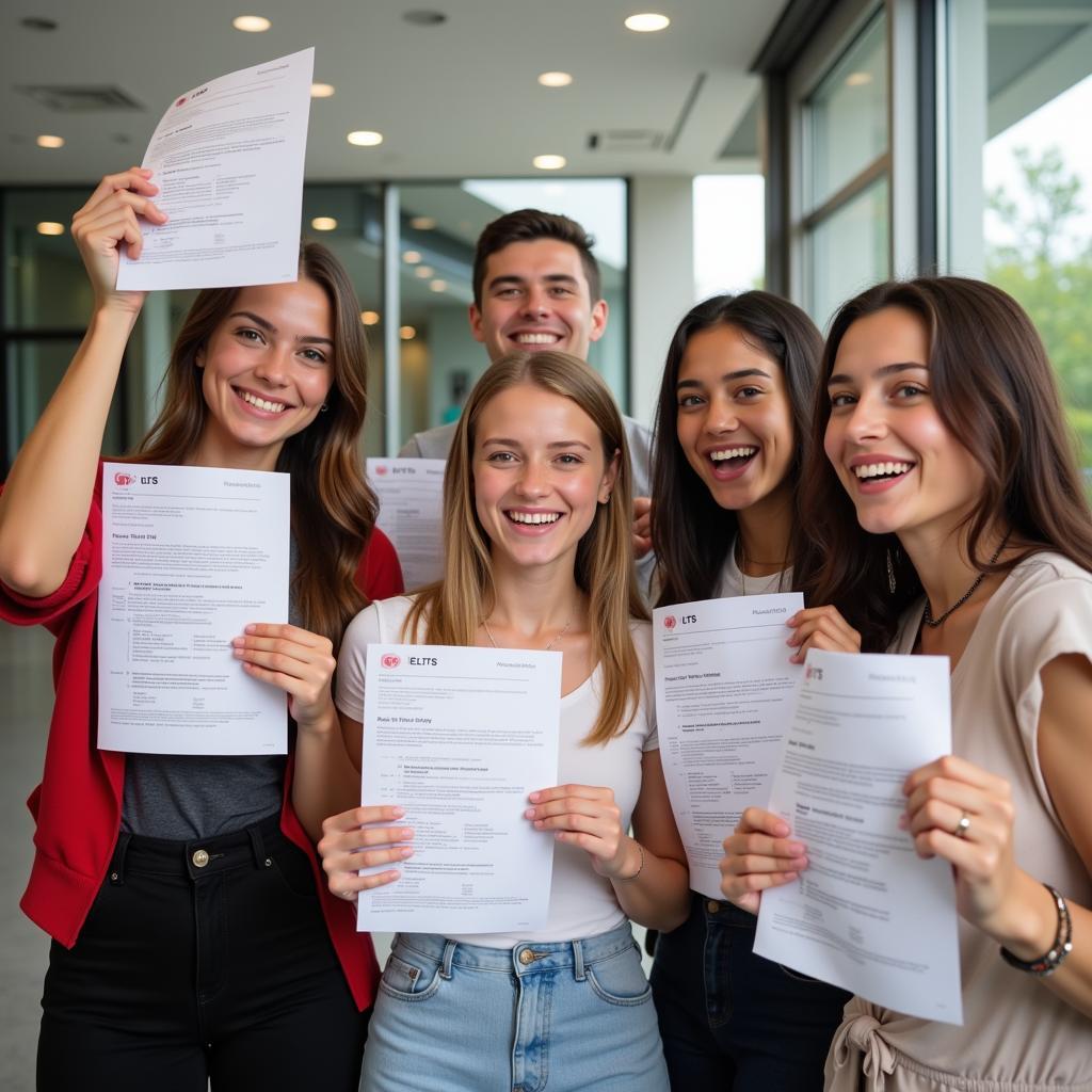 Students Celebrating IELTS Success