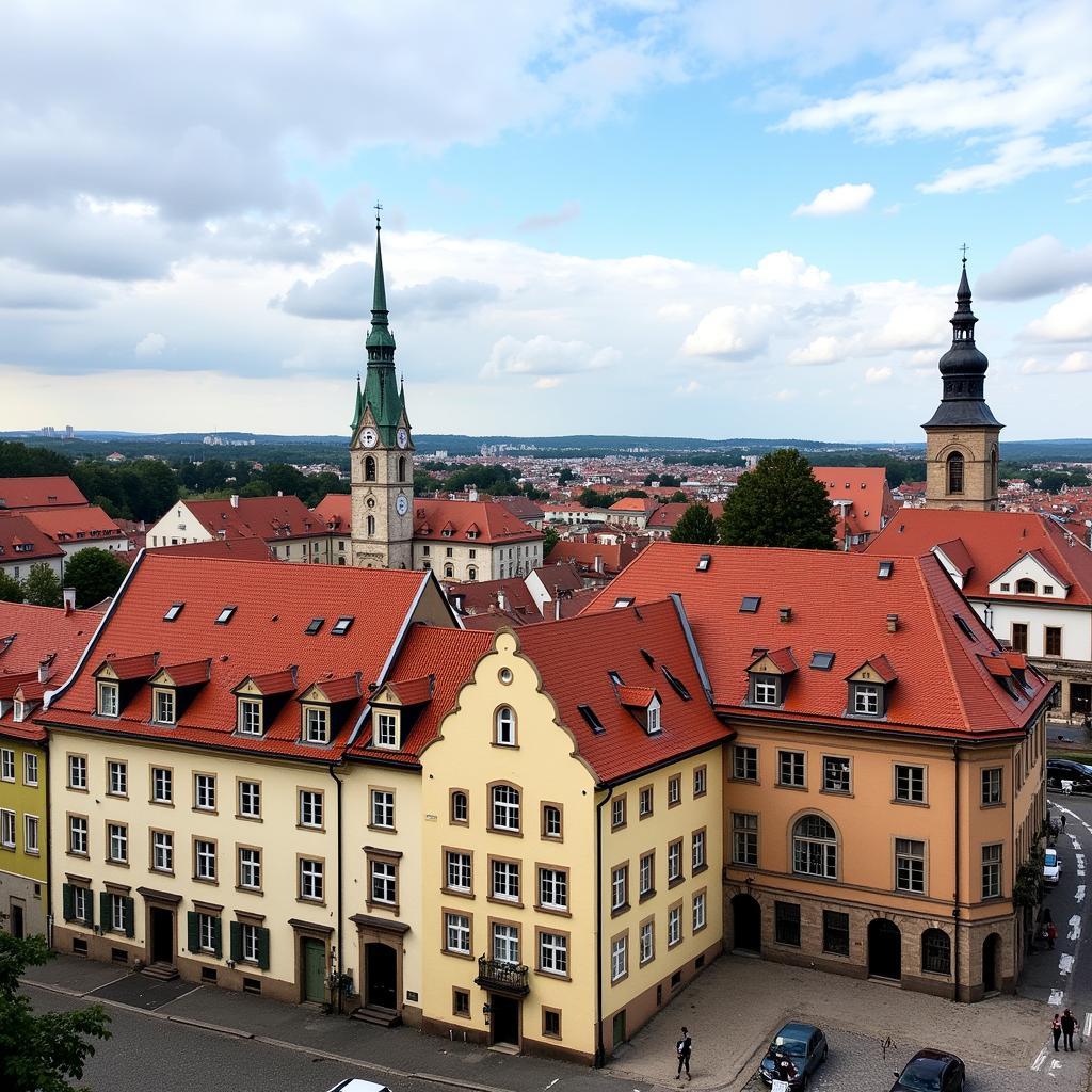 Toàn cảnh thành phố cổ Vilnius, Lithuania