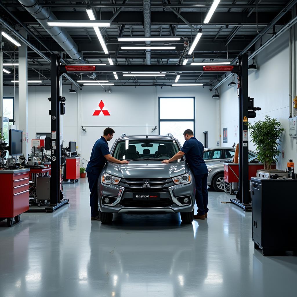 Trung tâm bảo hành ô tô Mitsubishi tại Hà Nội