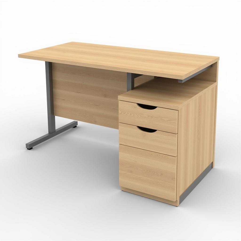 Modern Desk Combined with Storage Cabinet