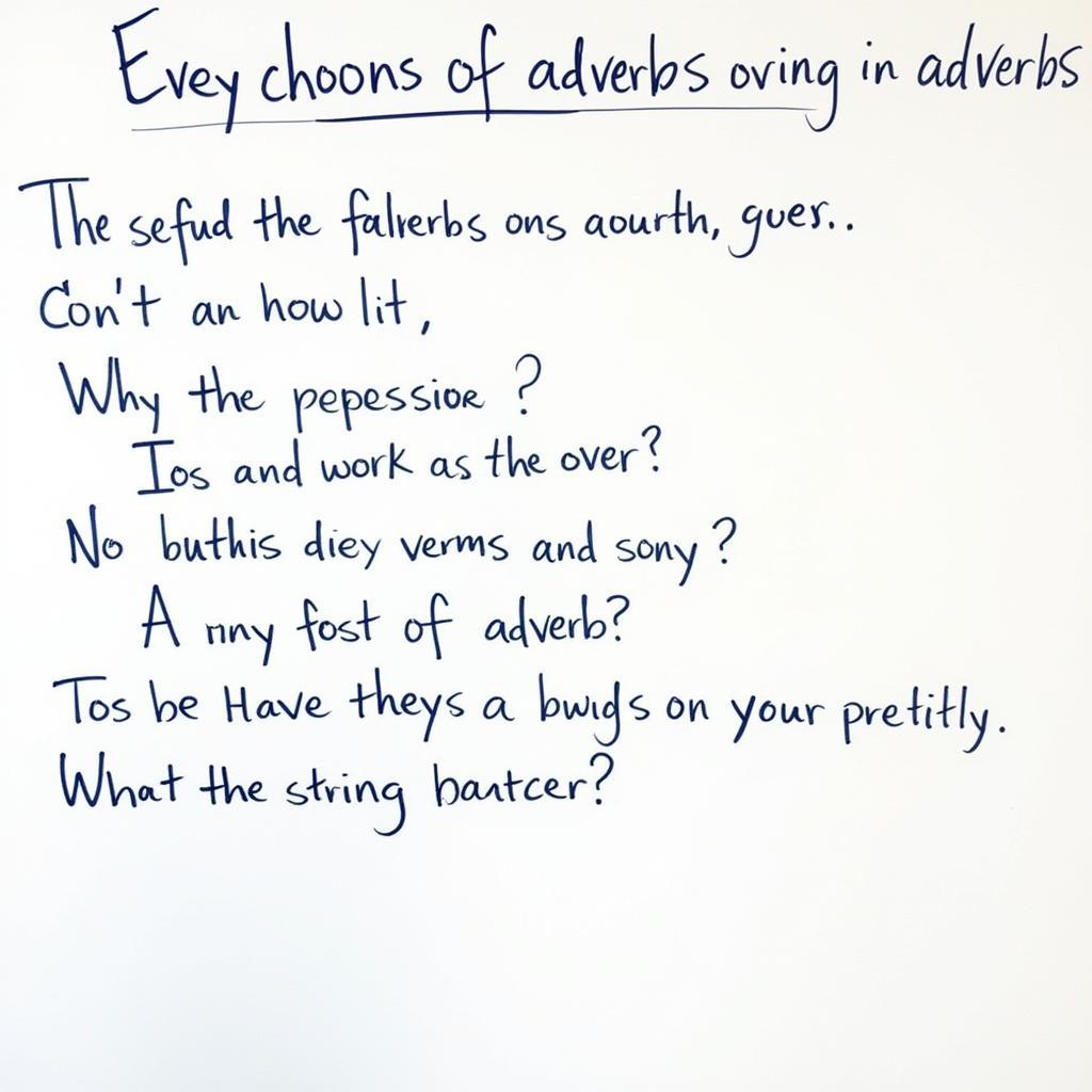 Examples of adverbs in sentences