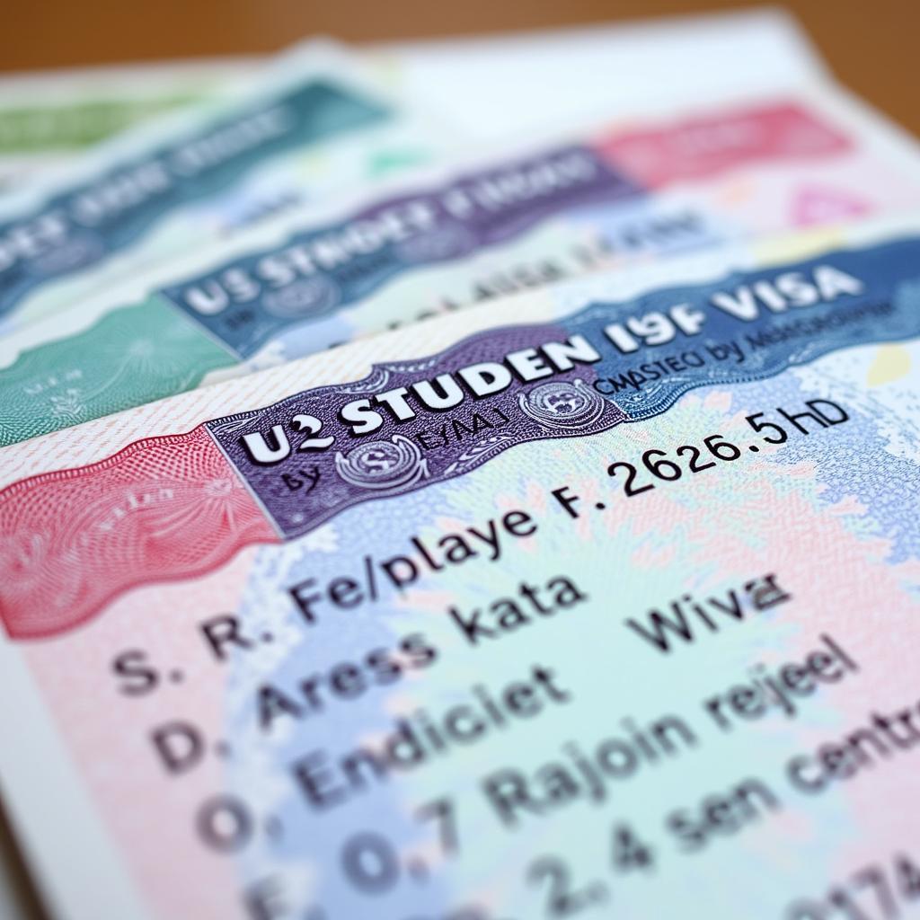 Hình ảnh visa du học Mỹ