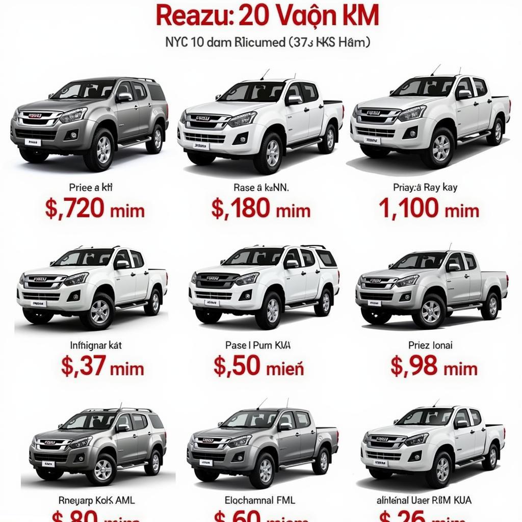 Xe bán tải Isuzu giá 250 triệu