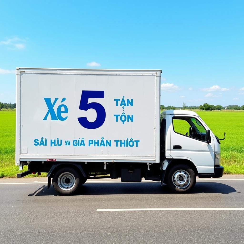 Xe tải 5 tấn Sài Gòn Phan Thiết vận chuyển hàng hóa