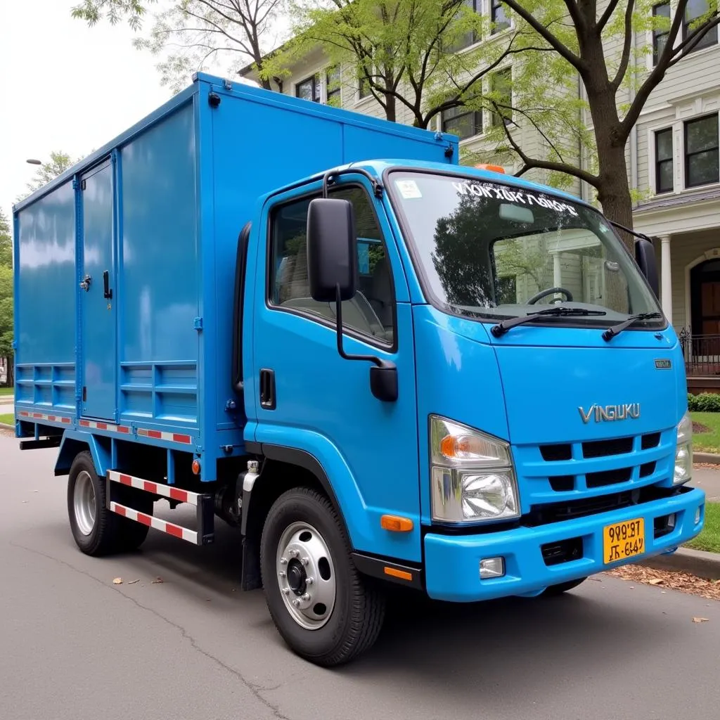 Xe tải Vinaxuki 990kg màu xanh