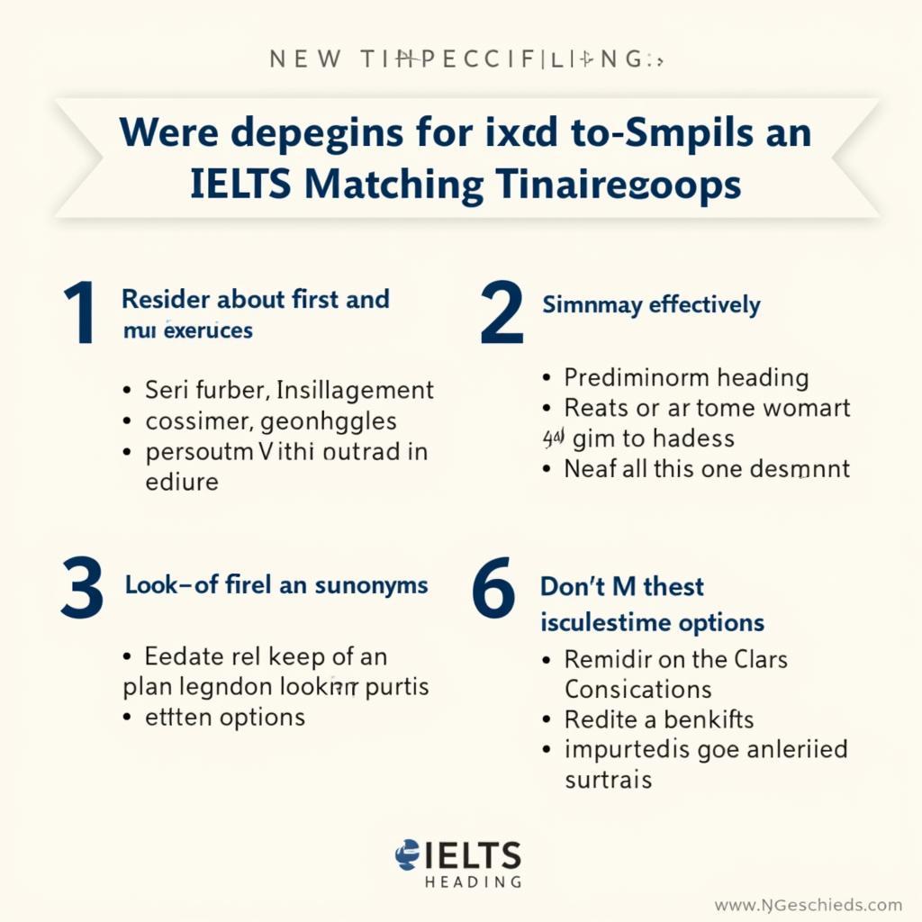 Bí kíp thành công IELTS Matching Headings