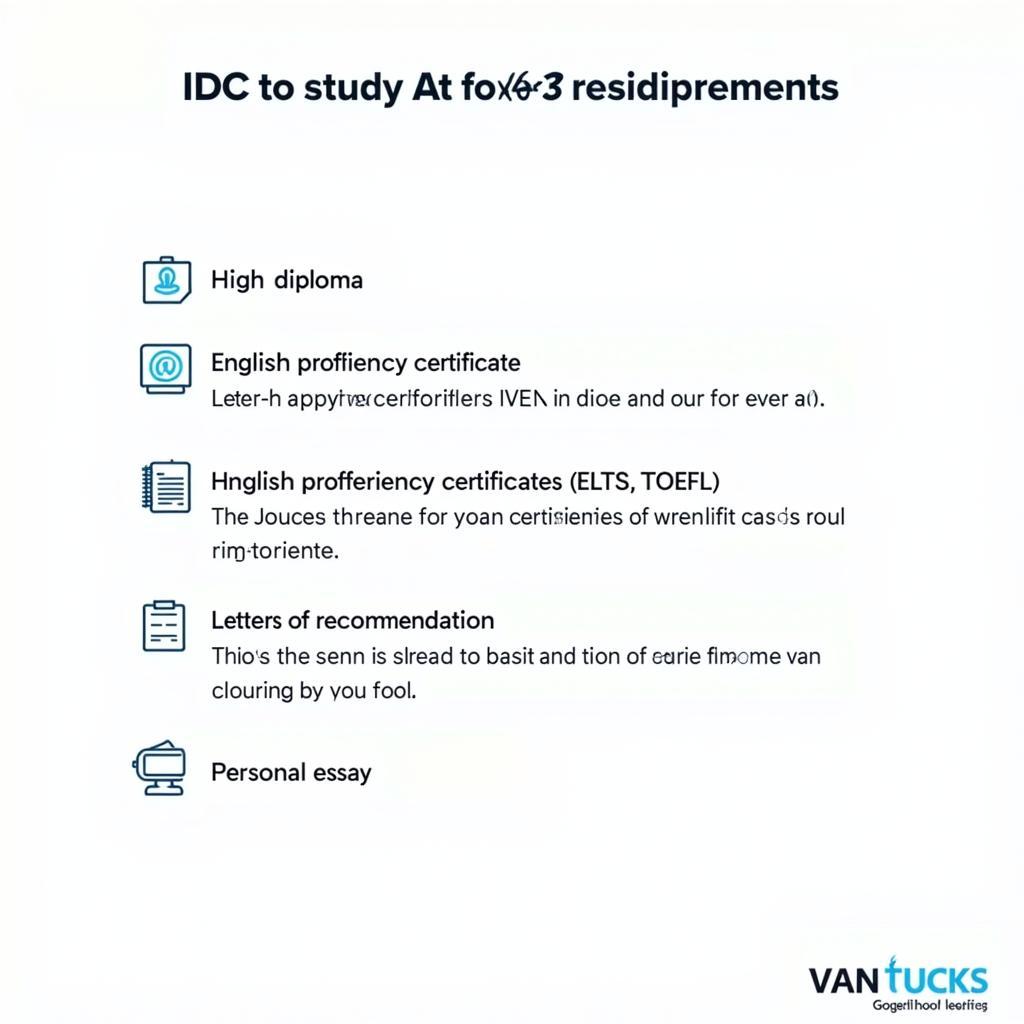 Điều kiện du học IDC