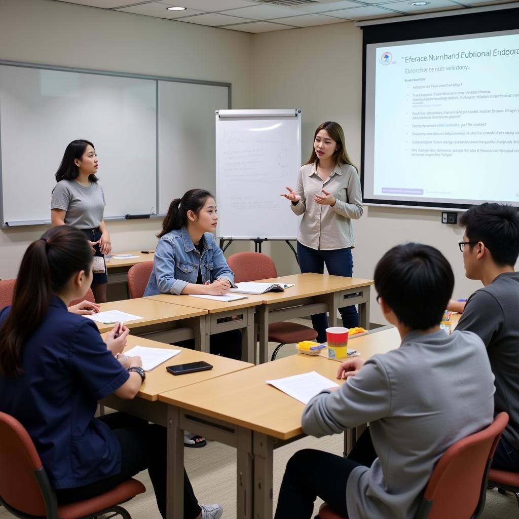 Sinh viên đang học tập tại Hàn Quốc