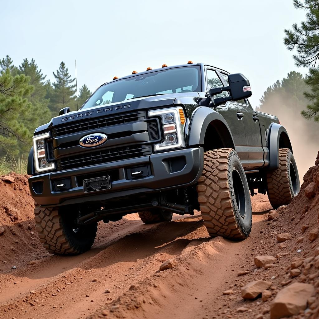 Ford F450 vượt địa hình off-road