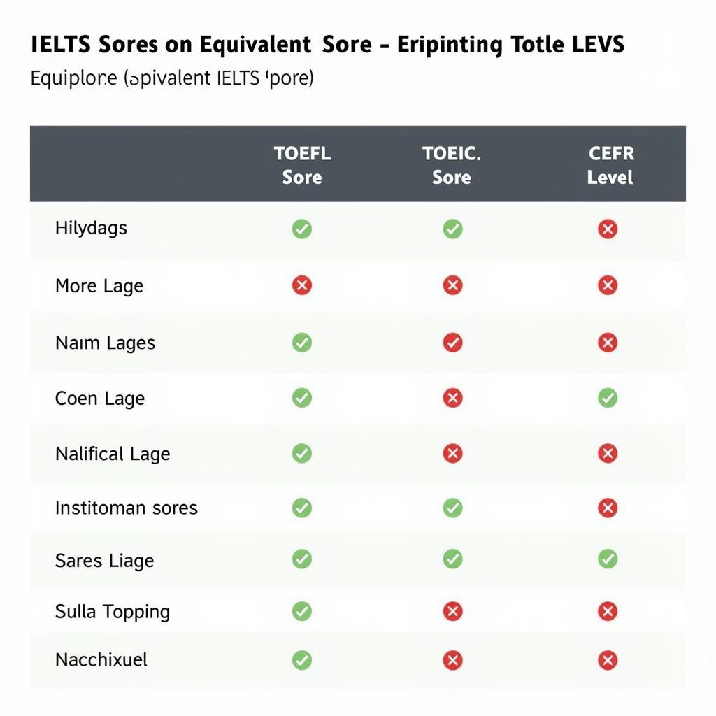 Quy đổi IELTS từ TOEIC và các kỳ thi khác