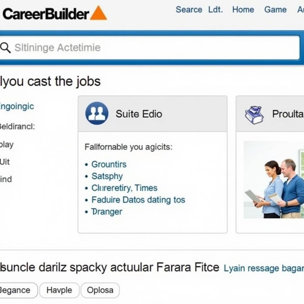 Giao diện website CareerBuilder