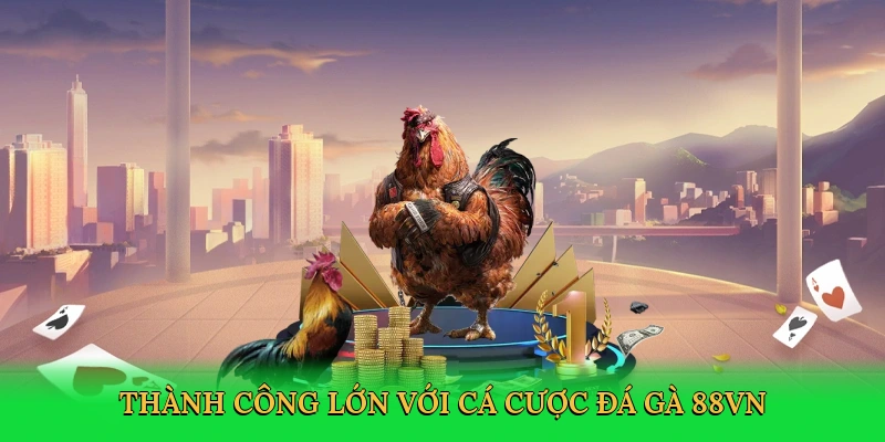 Thành công lớn với cá cược đá gà 88VN